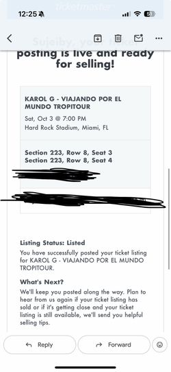 Karol G concert tickets cash