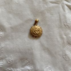 14k 2 Sided Pendant