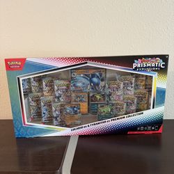Prismatic Evolutions Lucario & Tyranitar Premium Collection Pokémon
