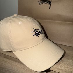 Stussy Cap – Beige / Khaki Tan Dad Hat Streetwear Adjustable