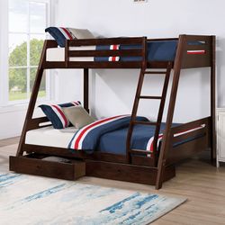 $330 full twin bunk bed not including mattress