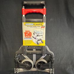 Magna Cart Plus A Folding Hand Truck 150 Lb /68kg Holds Capacity Folding Cart.