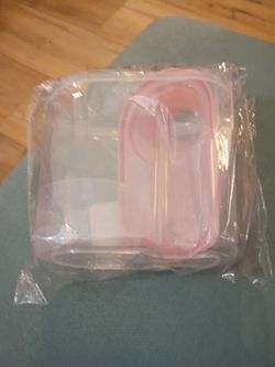 Little Pink Cat Food Container