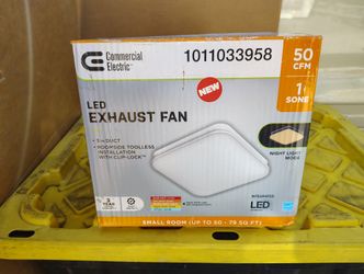 Exhaust Fan with LED Light and Light Small Room 