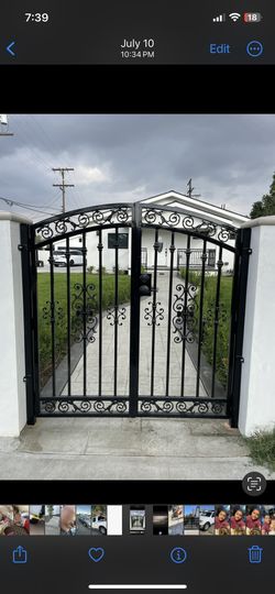 Wrought iron gate  puertas Para Su Hogar 