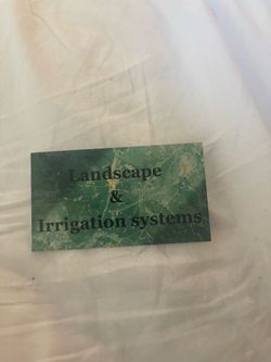 Landscape and irrigation systems