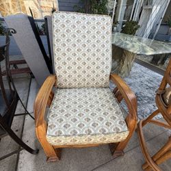 Antique Solid Wood Reclines Chair