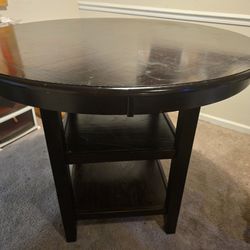 Solid Wood Round Table 