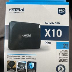 Brand New Crucial SSD X10 Pro 2tb