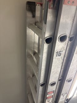 16-foot aluminum extension ladder