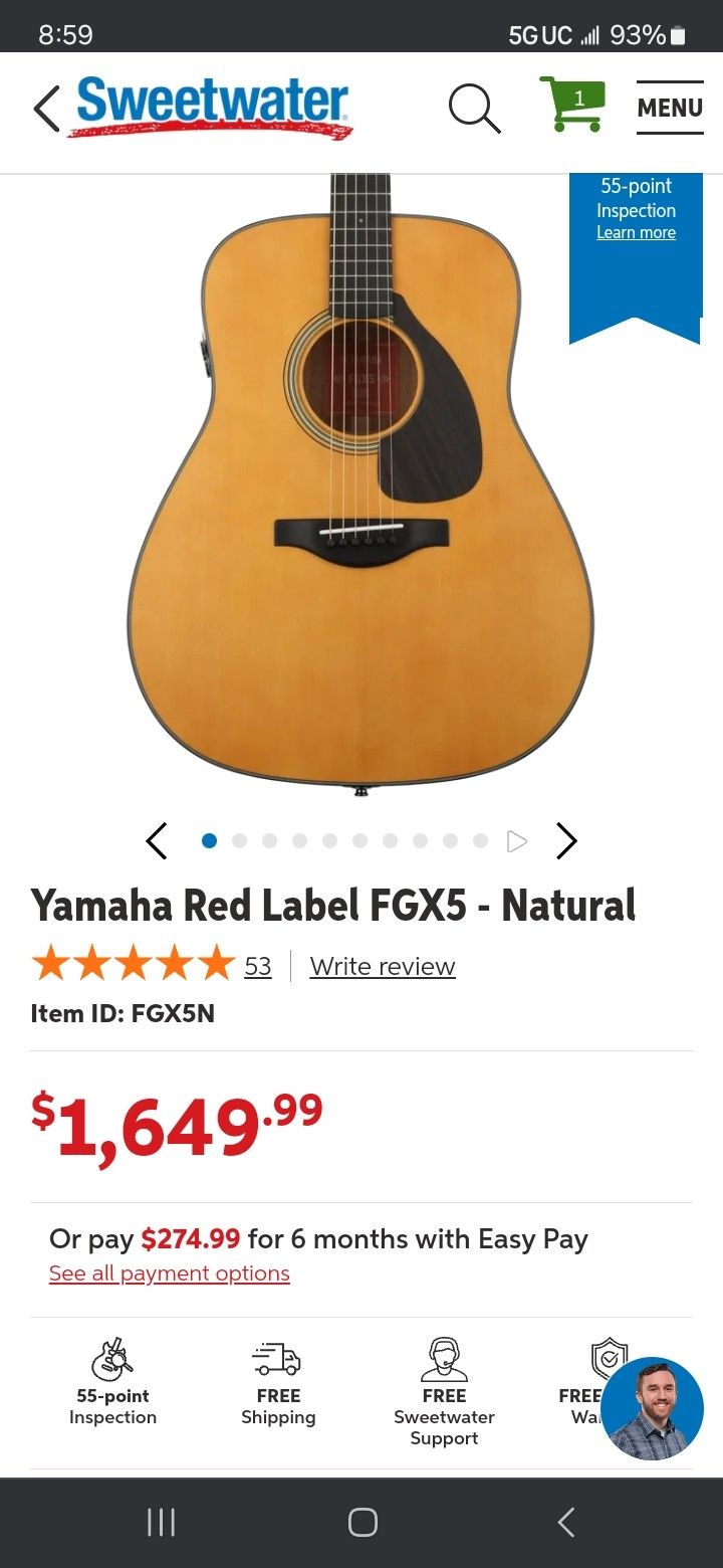 Yamaha Fgx5 Made In Japan