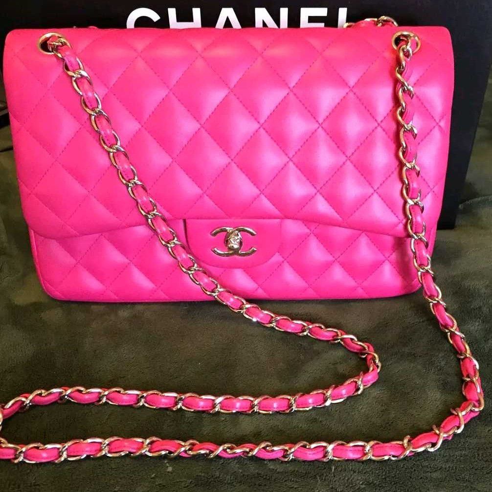 hot pink chanel bag