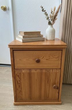 Solid Pine Nightstand