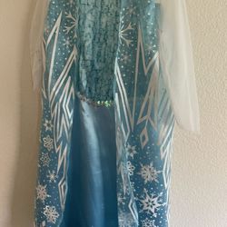 Disney Frozen Elsa Gown Costume and 3 Frozen Dresses