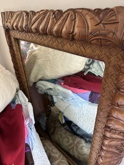 Wood Framed Huge Mirror