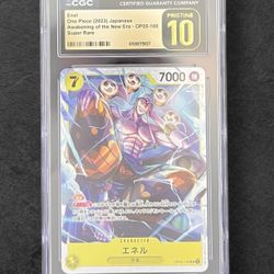 CGC PRISTINE 10 - Enel OP05-100 Super Rare Japanese One Piece 2023