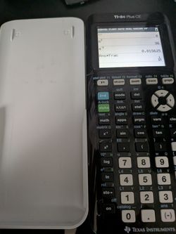 TI-84 Plus CE Graphing Calculator Tested Works SAT Algebra Math w/ Cover