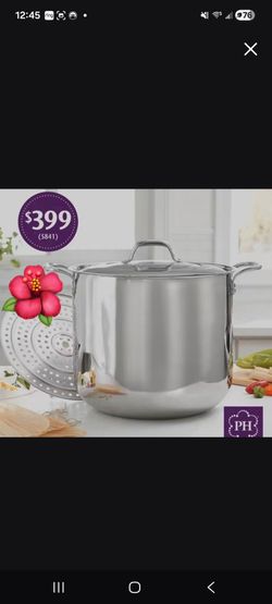 OLLA TAMALERA DE 60 QT CLÁSICA DE ACERO INOXIDABLE CON PARRILLA PRINCESS HOUSE 🌾