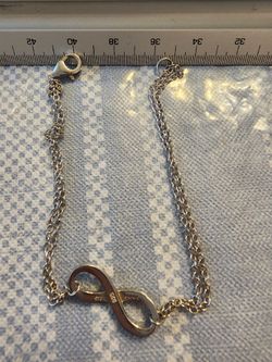 Sterling silver infinity bracelet