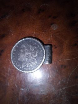 💰 Sterling Silver Money Clip – 1921 Morgan Silver Dollar 💰