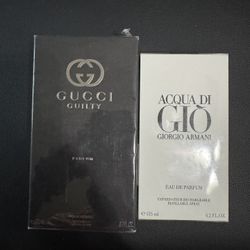 Gucci Guilty 6.7 Oz And Giorgio Armani 4.2 Oz