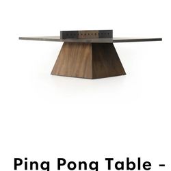 Ping Pong/Dining Table- Natural Brown Guanacaste still in box