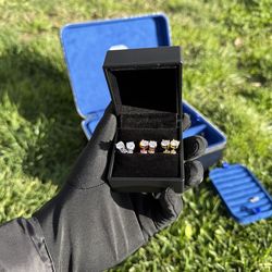 Vvs Stud Moissanite earrings 1.5ct each ear pass tester