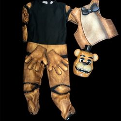 FNAF Freddy FazBear Five Nights At Freddy’s Halloween Costume Child Medium 