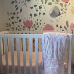 Convertible Target Crib With Pottery Barn Crib Bedding