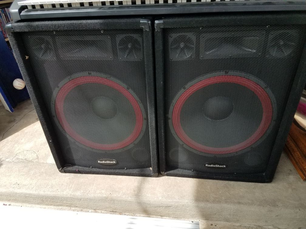 Radio shack 15 inch pa speaker sales