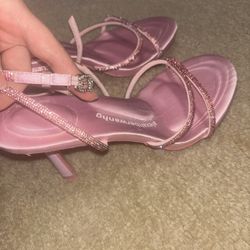 Pink Crystal Heels New