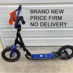 New, Price Firm, Mongoose Expo Scooter, 12-Inch Wheels, Ages 6 and up, Blue, Air Tires