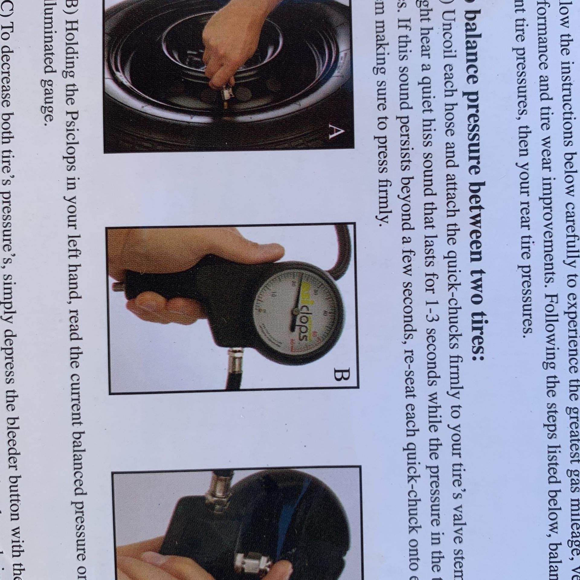Dual Tire Pressure Gauge