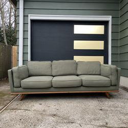 Article 90’ Timber Sofa - Olio Green