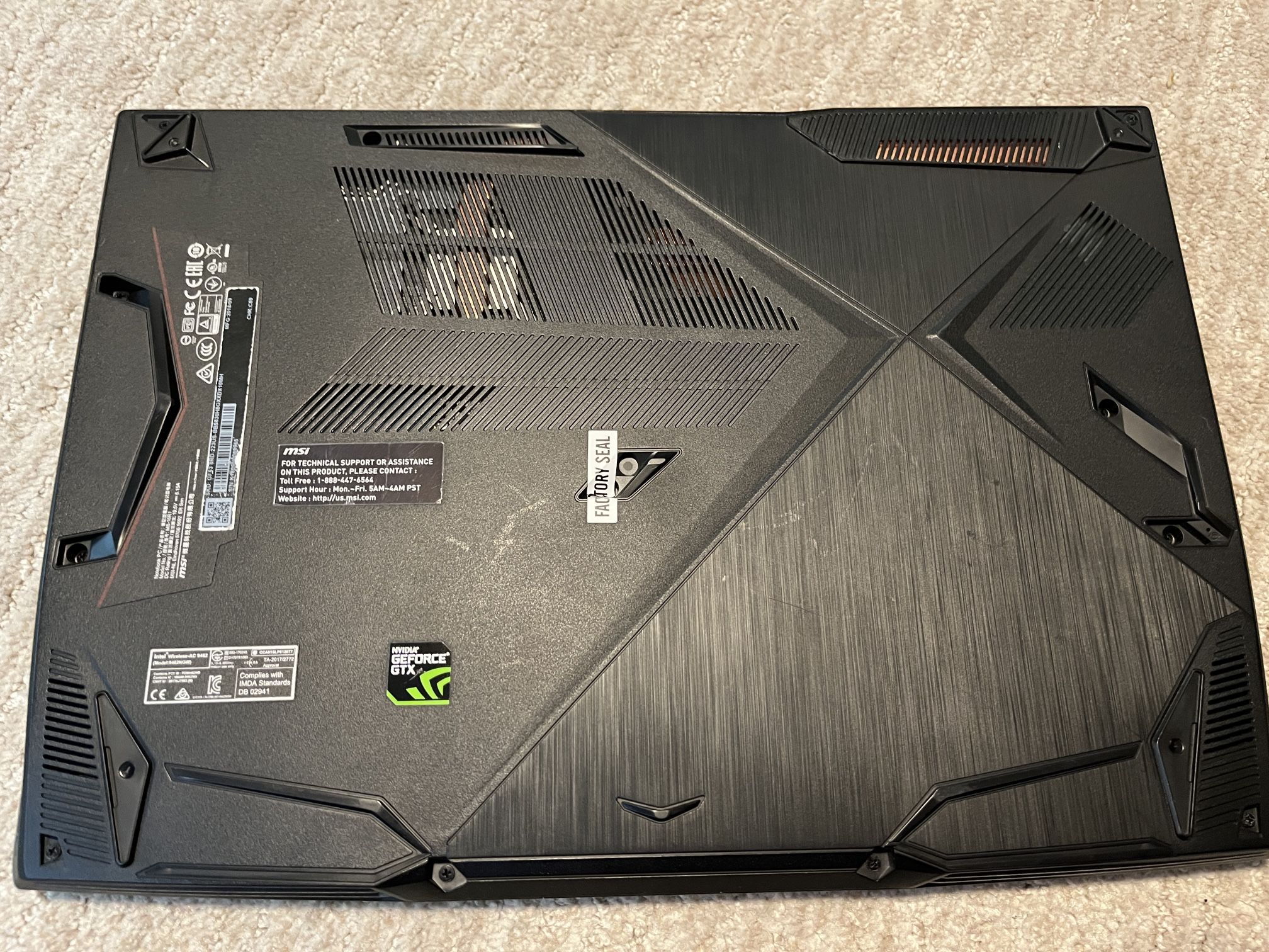 MSI Gaming Laptop Excellent Condition i5 8gb Ram 1050ti for Sale in