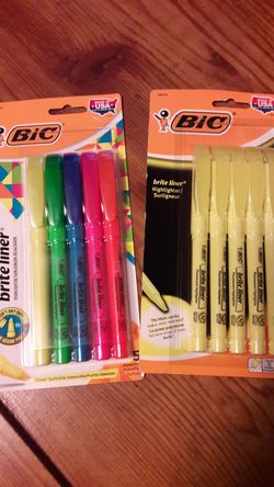 New highlighters . 2 pkges for $5