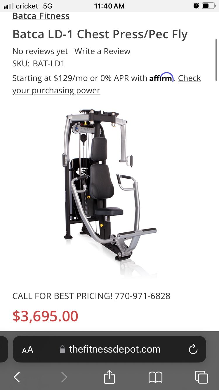 Chest Press And Fly Machine/ Bench Press