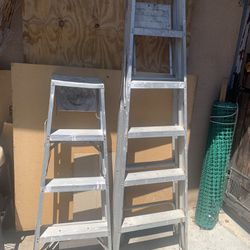 6 & 4  Foot Aluminum Ladders 