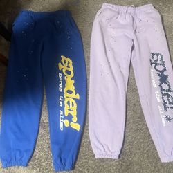 Blue And Purple Spider Pants