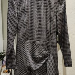 BCBG Dress with jeweled neck line. Size 4. New
