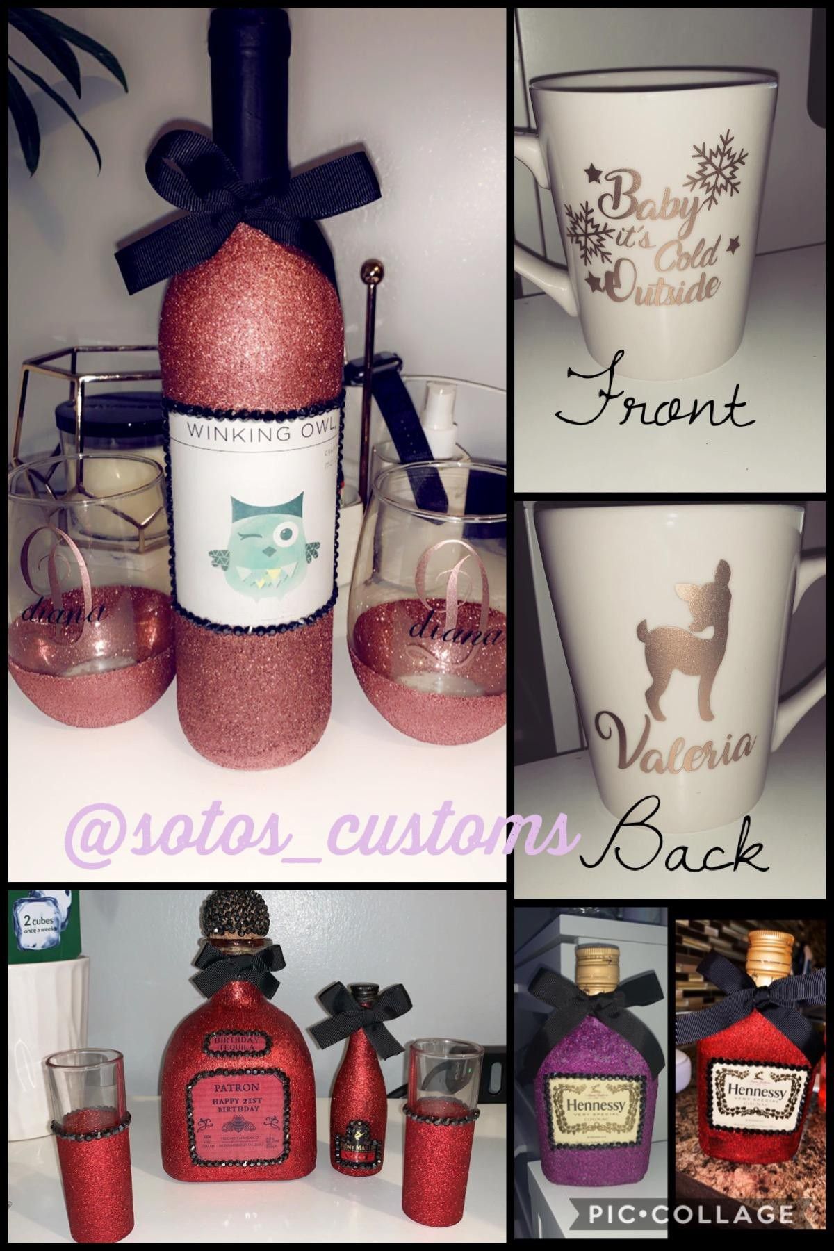 Customs, bottles, glass and mugs
