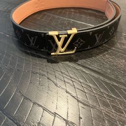 Louis Vuitton Belt Brown And Black