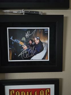 Ice Cube And B Real Autographed 8x10 Custom Framed Authentic 