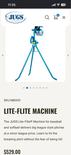 Juga lite flight pitching machine