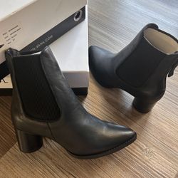 Sol Sana Black Heeled Boots