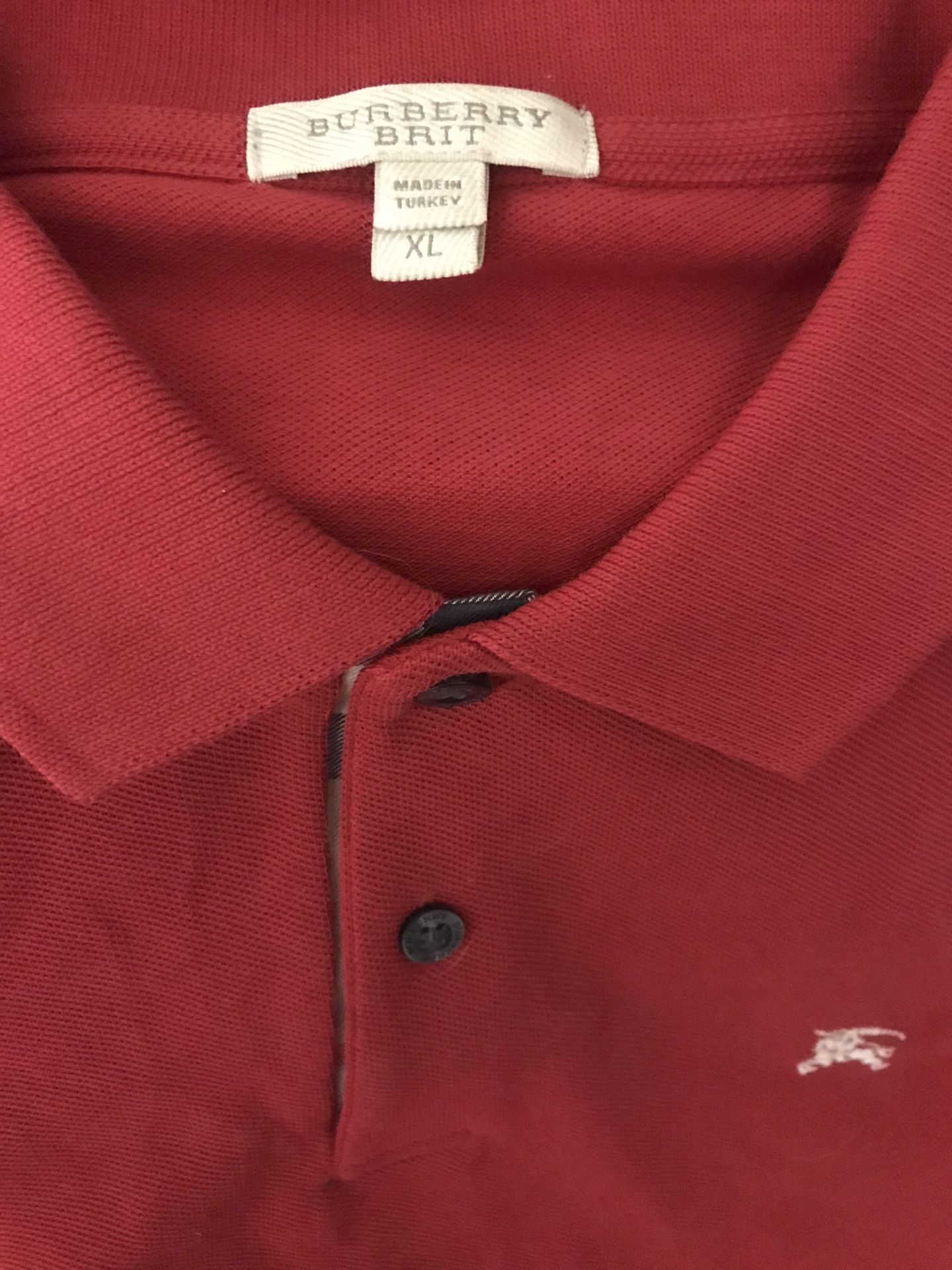 Authentic Red Burberry Brit Polo Shirt🌏