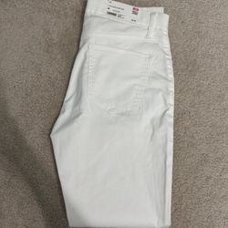Uniqlo Ultra Stretch Color Jeans (M) - White