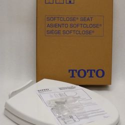 Toto SS114#01 - Elongated Soft-Close Toilet Seat - Cotton White