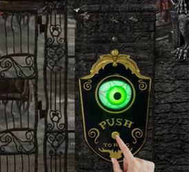Halloween door bell prop