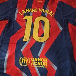 camisa del barcelona lamine yamal